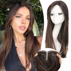 KooKaStyle 3D 360° Cover Hair Topper Clip for Women with Thinning Hair, Fluffy Natural Hair Piece with Anti-Slip Clips