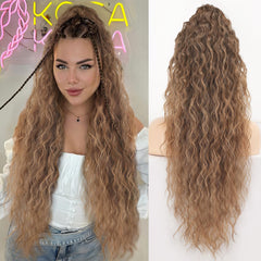 KooKaStyle Wavy Claw Ponytail Extension 18/30 Inch Curly Synthetic Hairpiece for Women