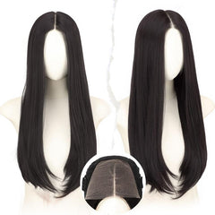 KooKaStyle 5x7 Synthetic Lace Front Wig | Straight HD Lace Pre-Plucked Wig 22 Inch Natural Look