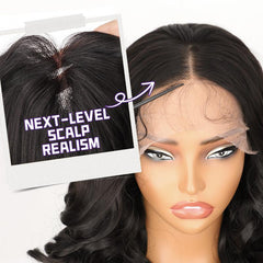 KooKaStyle 13x6 Loose Wave Synthetic Lace Front Wig | HD Transparent Lace, Pre-Plucked, Glueless Wear & Go Wig for Women