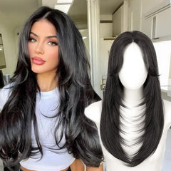 KooKaStyle Wavy Hair Topper | 20 Inch Synthetic Invisible Hairpiece for Women