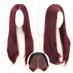KooKaStyle 5x7 Synthetic Lace Front Wig | Straight HD Lace Pre-Plucked Wig 22 Inch Natural Look