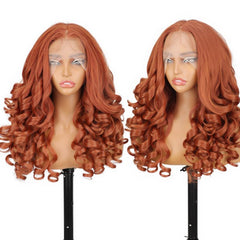 KooKaStyle 13x6 Loose Wave Synthetic Lace Front Wig | HD Transparent Lace, Pre-Plucked, Glueless Wear & Go Wig for Women