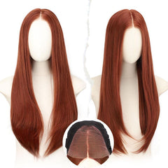 KooKaStyle 5x7 Synthetic Lace Front Wig | Straight HD Lace Pre-Plucked Wig 22 Inch Natural Look