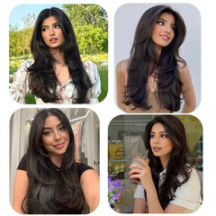 KooKaStyle Wavy Hair Topper | 20 Inch Synthetic Invisible Hairpiece for Women