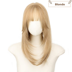 KooKaStyle Layered Hair Topper | 18 Inch Synthetic Invisible Hairpiece for Women